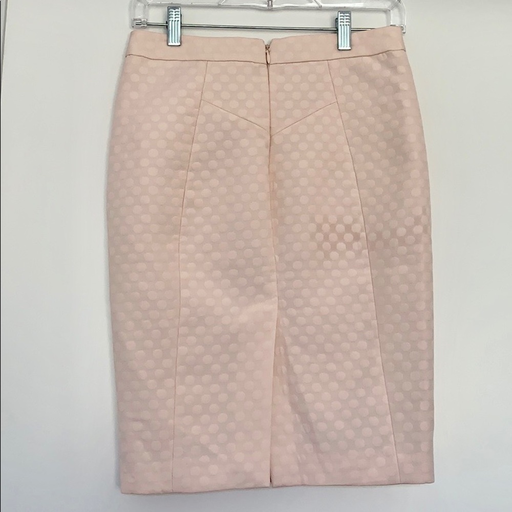 Cute polka dot blush pencil skirt